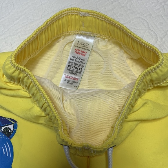 2-3T (4/$20) Bright Yellow Swim Trunks by M&S - Picture 6 of 14